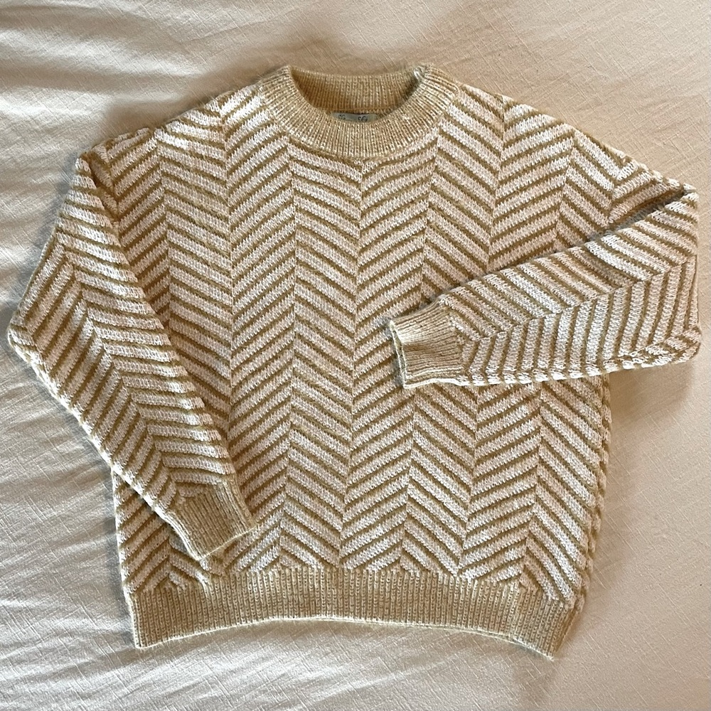 Eyelash Chevron Sweater